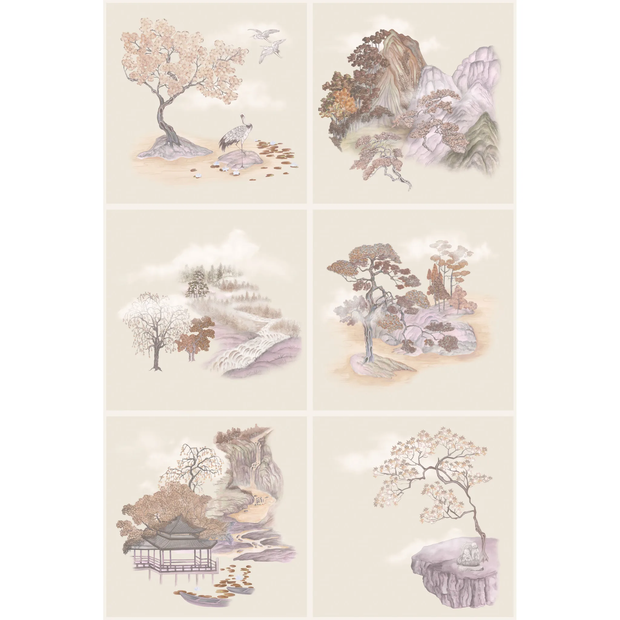 Cole & Son Tile Toile in Autumnal (126/10037.CS.0)
