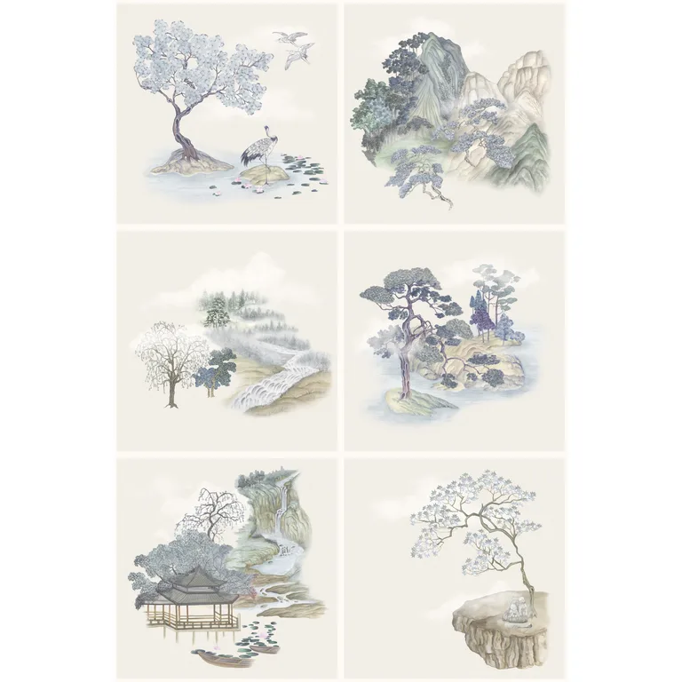 Cole & Son Tile Toile in Blue (126/10036.CS.0)