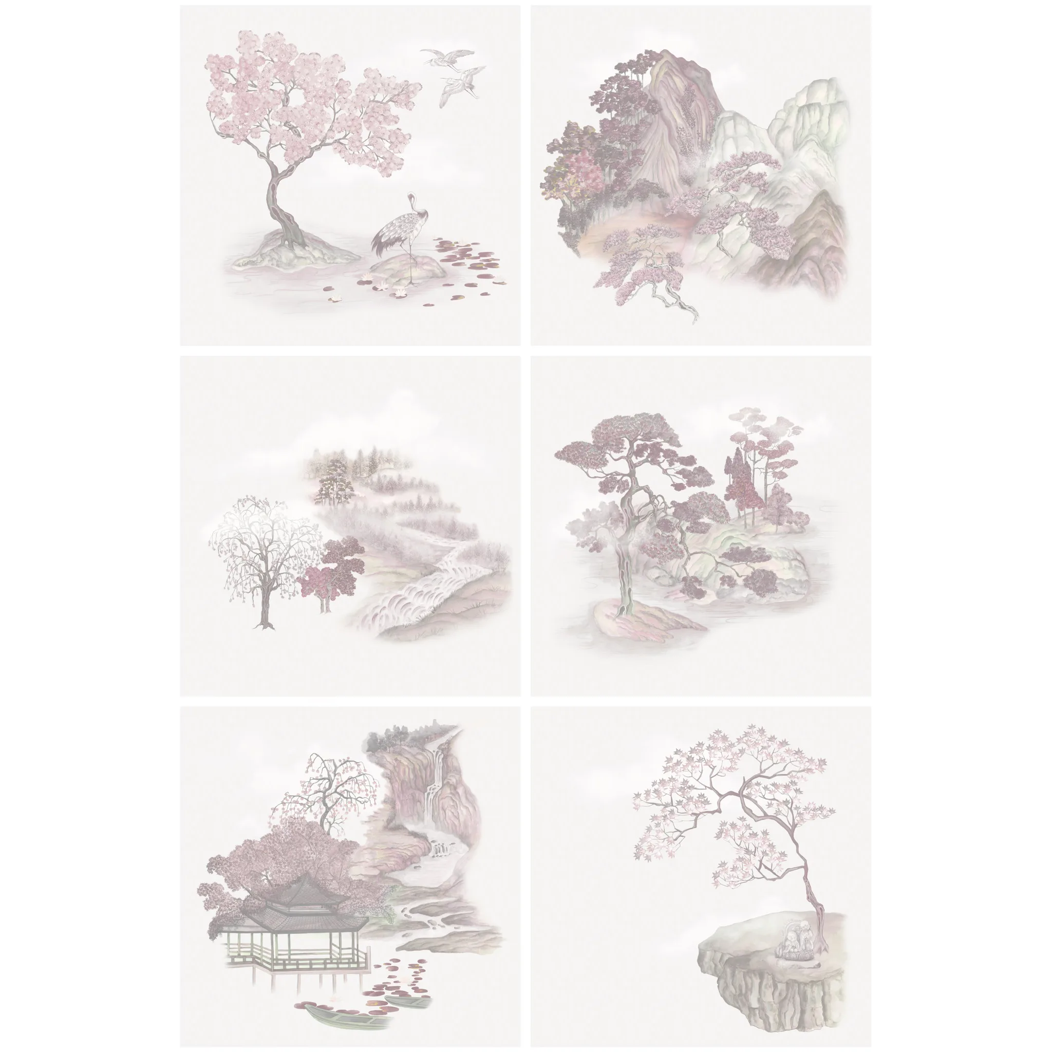 126/10035.CS.0 | Tile Toile – Pink