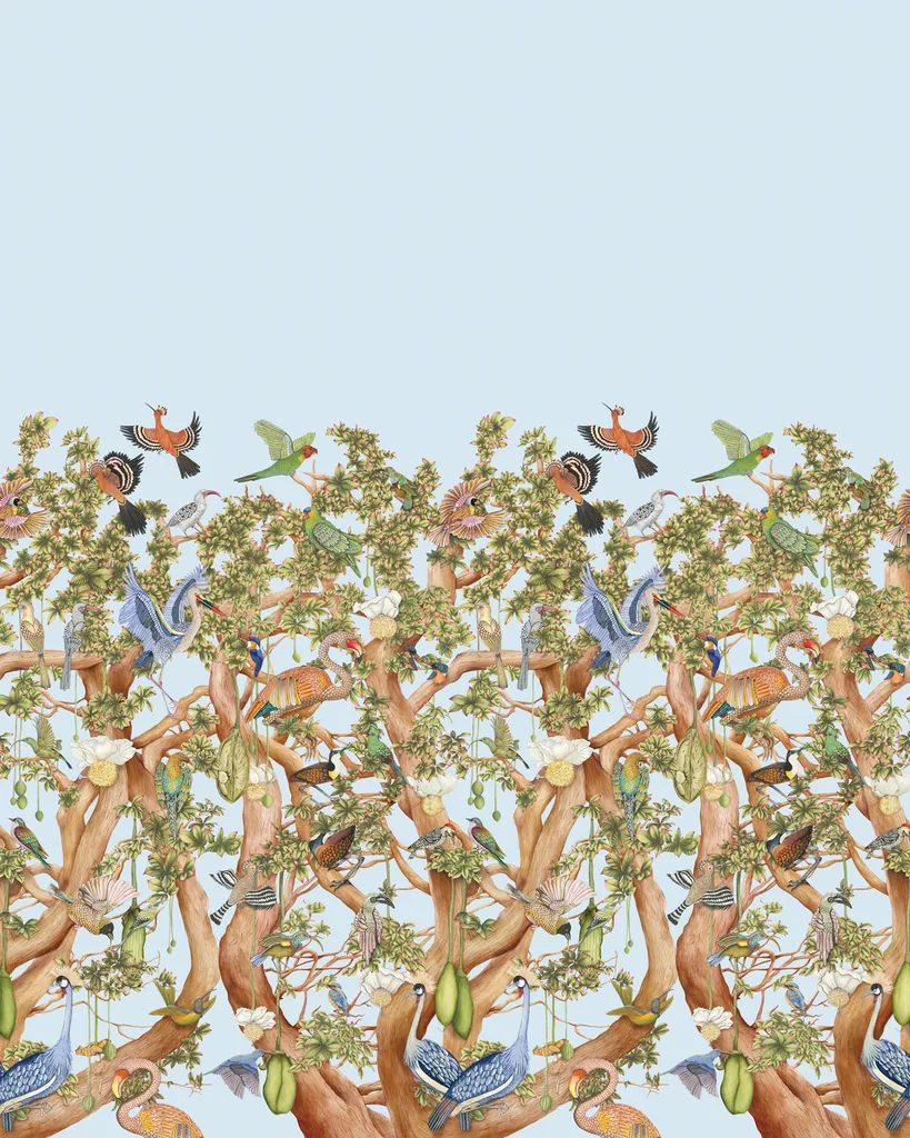 Cole & Son Tree of Life in Sky Blue (129/1003.CS.0)