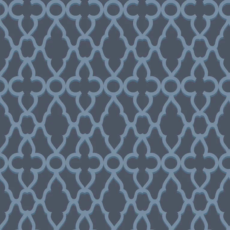 Cole & Son Treillage in Cerulean/Midnig (116/6024.CS.0)