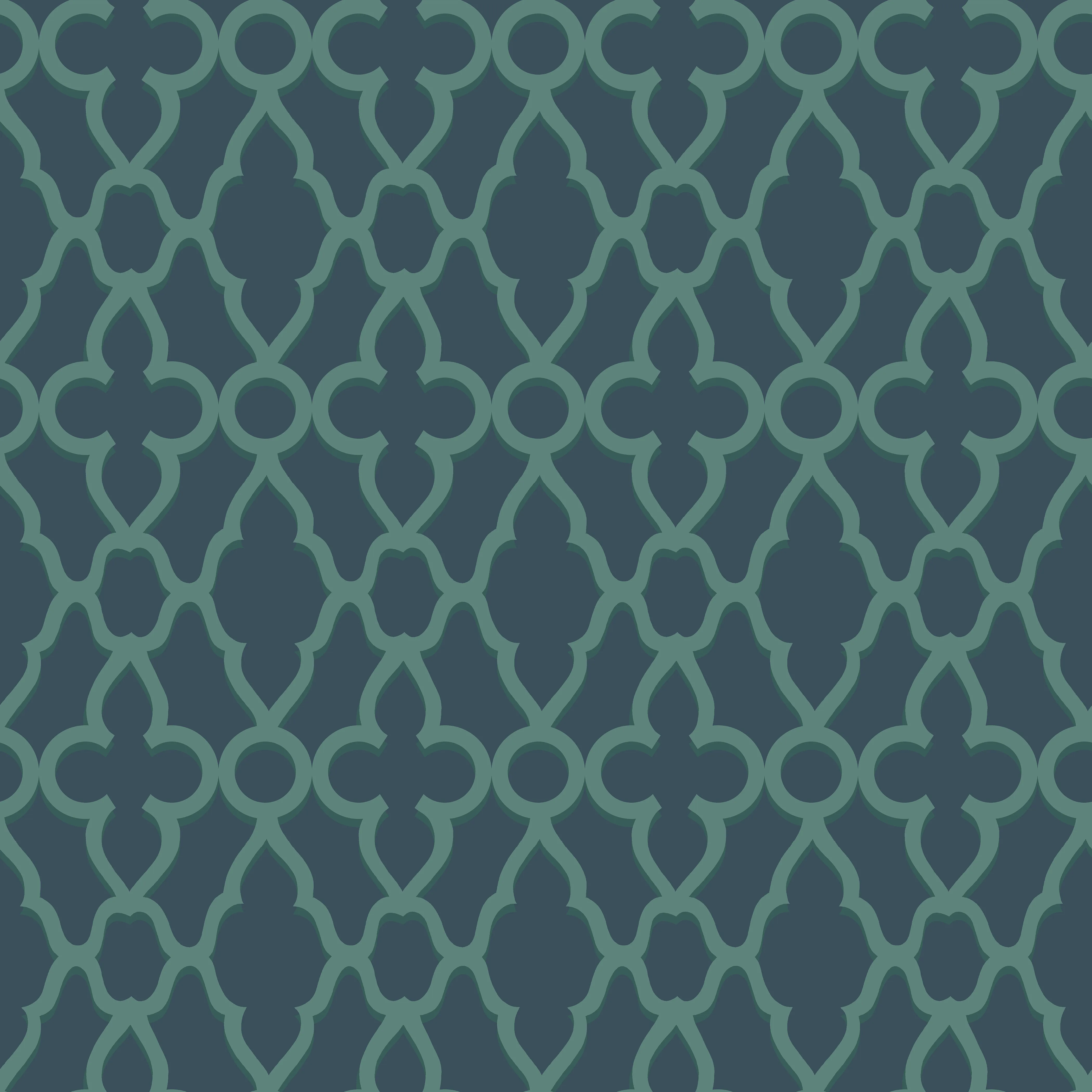 Cole & Son Treillage in Viridian/Ink (116/6023.CS.0)