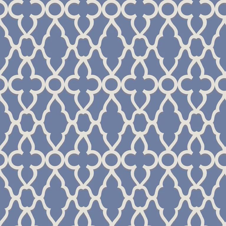 Cole & Son Treillage in White/Hyacinth (116/6021.CS.0)