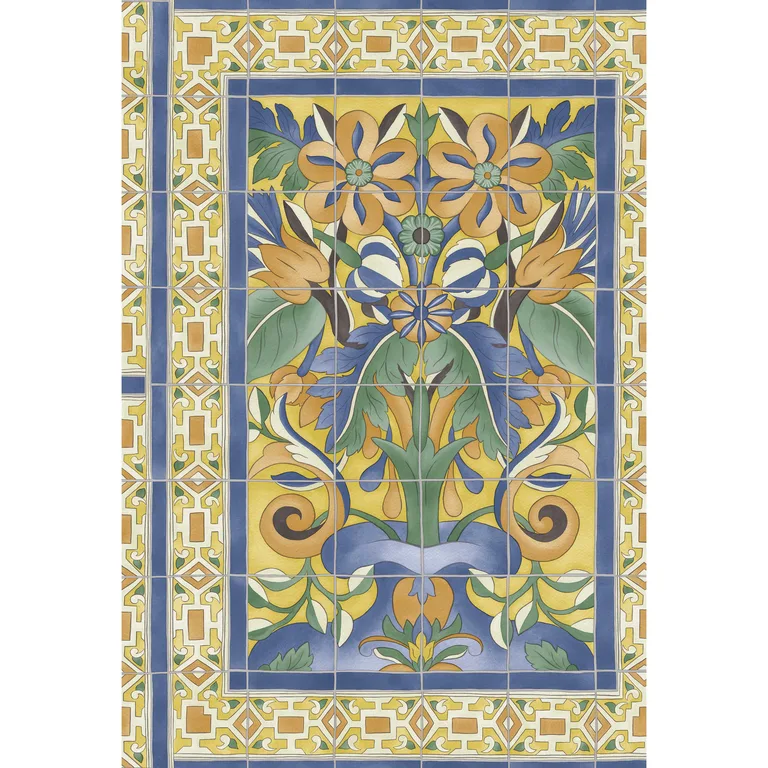 Cole & Son Triana in Marigold & Hyacinth/Canary Yellow (117/5015.CS.0)