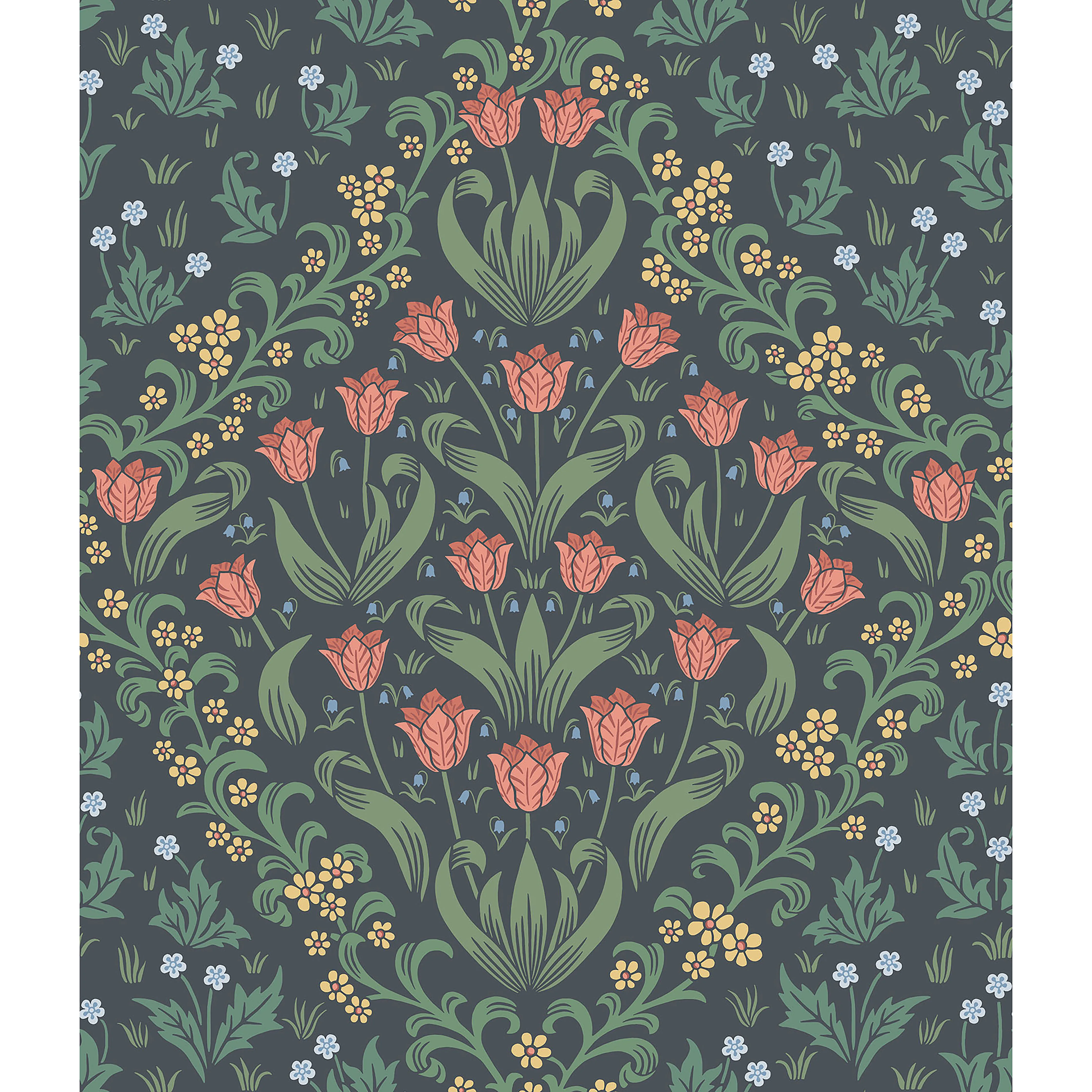 Cole & Son Tudor Garden in Ro&fgrn/Char (118/2002.CS.0)