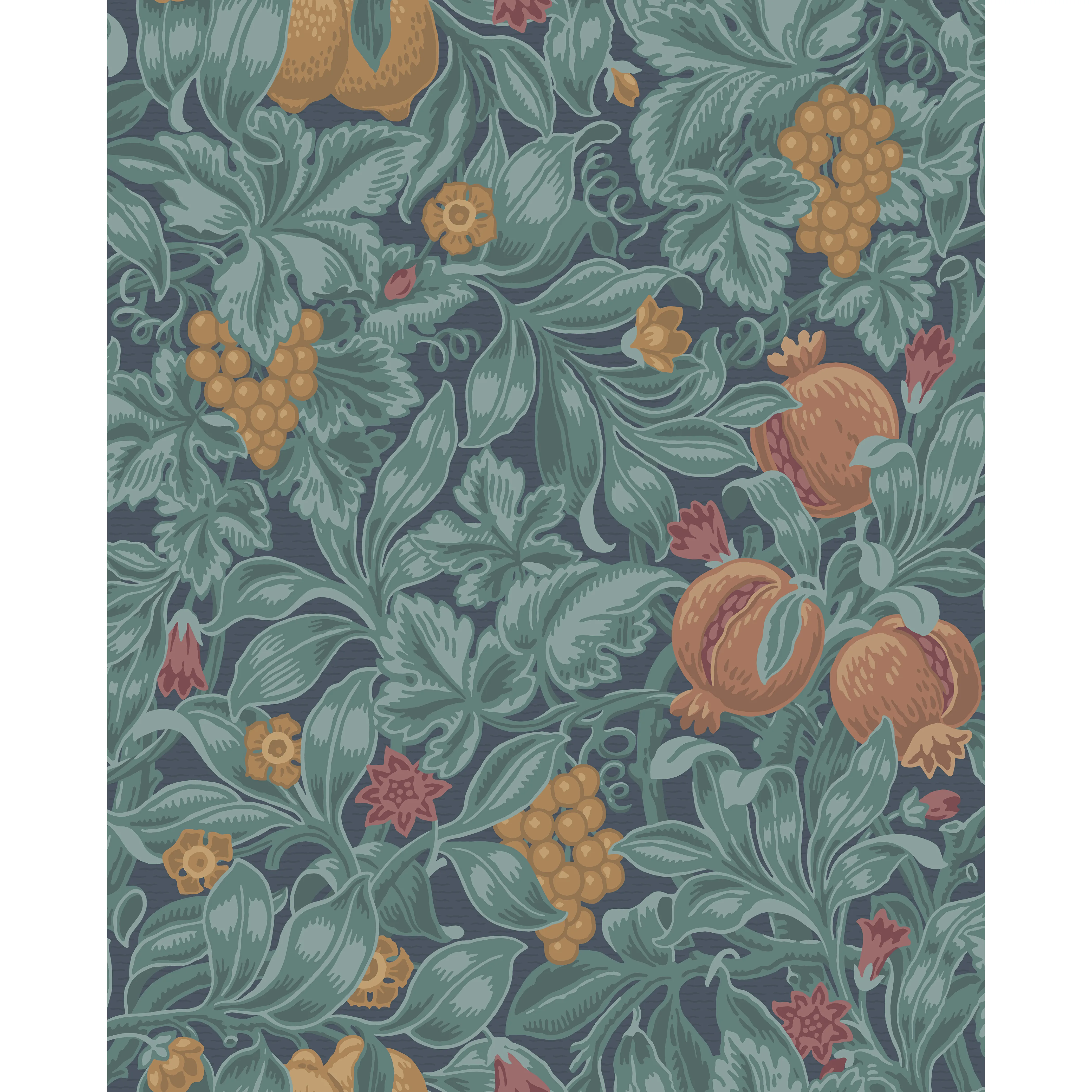 Cole & Son Vines of Pomona in Oran/Teal (116/2005.CS.0)