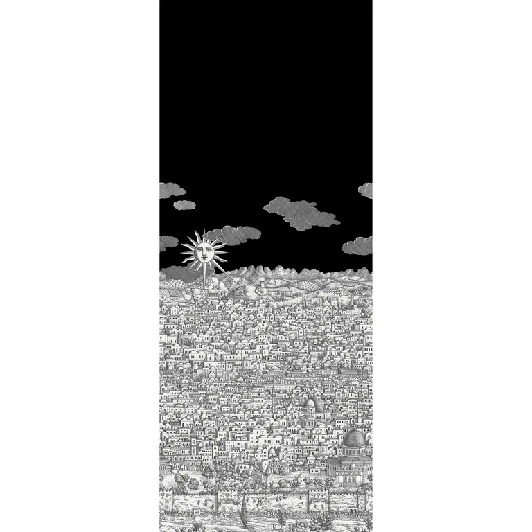 Cole & Son Vista Mediterranea in Charcoal (123/3012.CS.0)