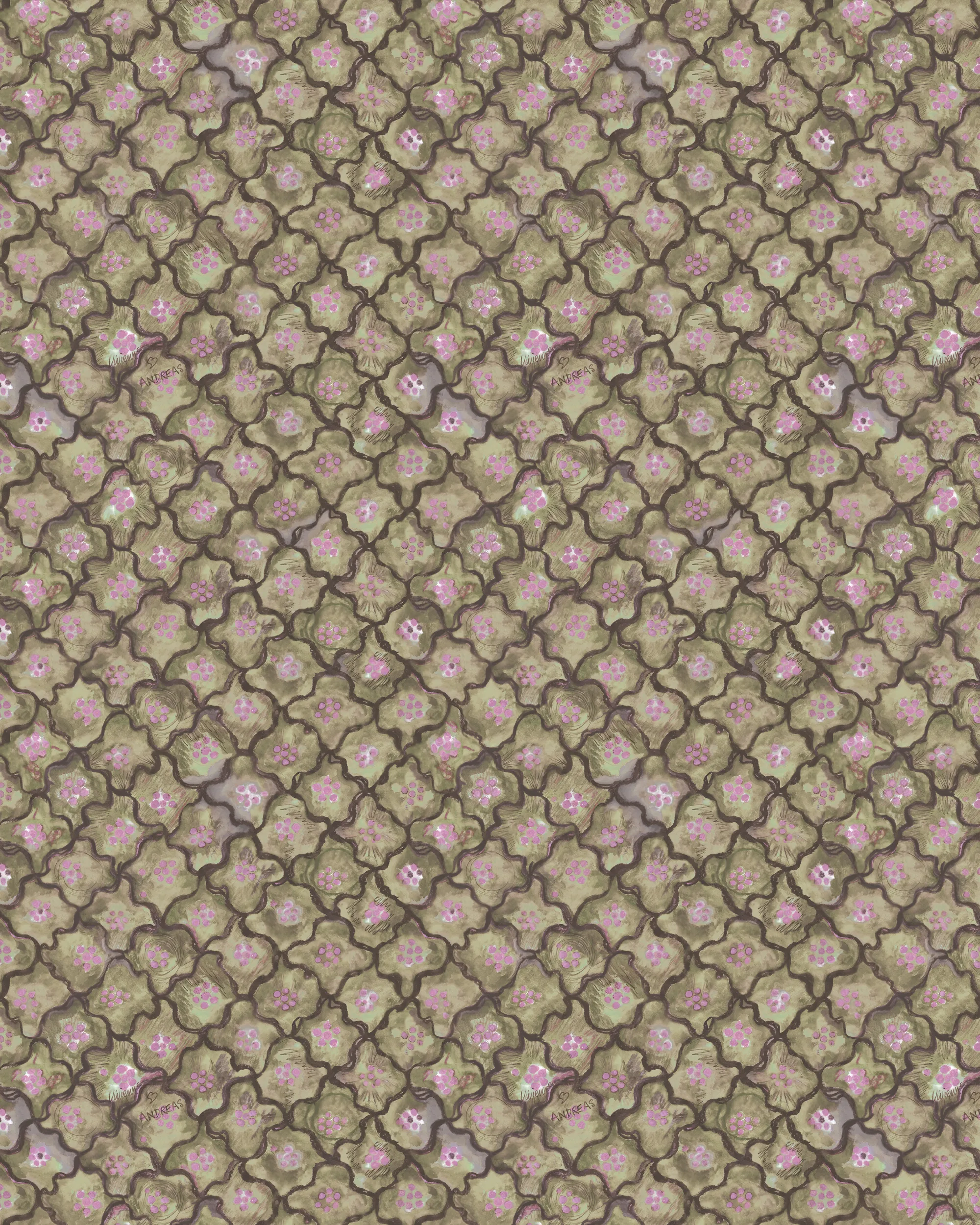Cole & Son Vivienne Love Andreas in Moss (130/6020.CS.0)