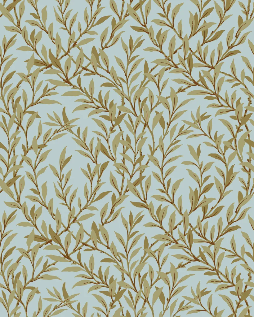 Cole & Son Willow Branch in Olive/Teal (127/7035.CS.0)