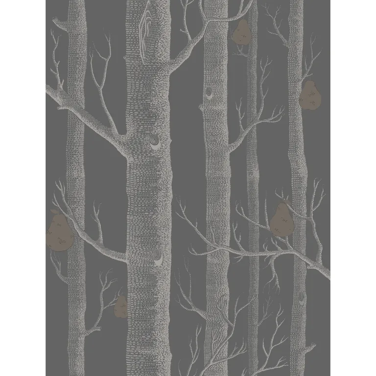 Cole & Son Woods & Pears in Gilver/Black (95/5031.CS.0)