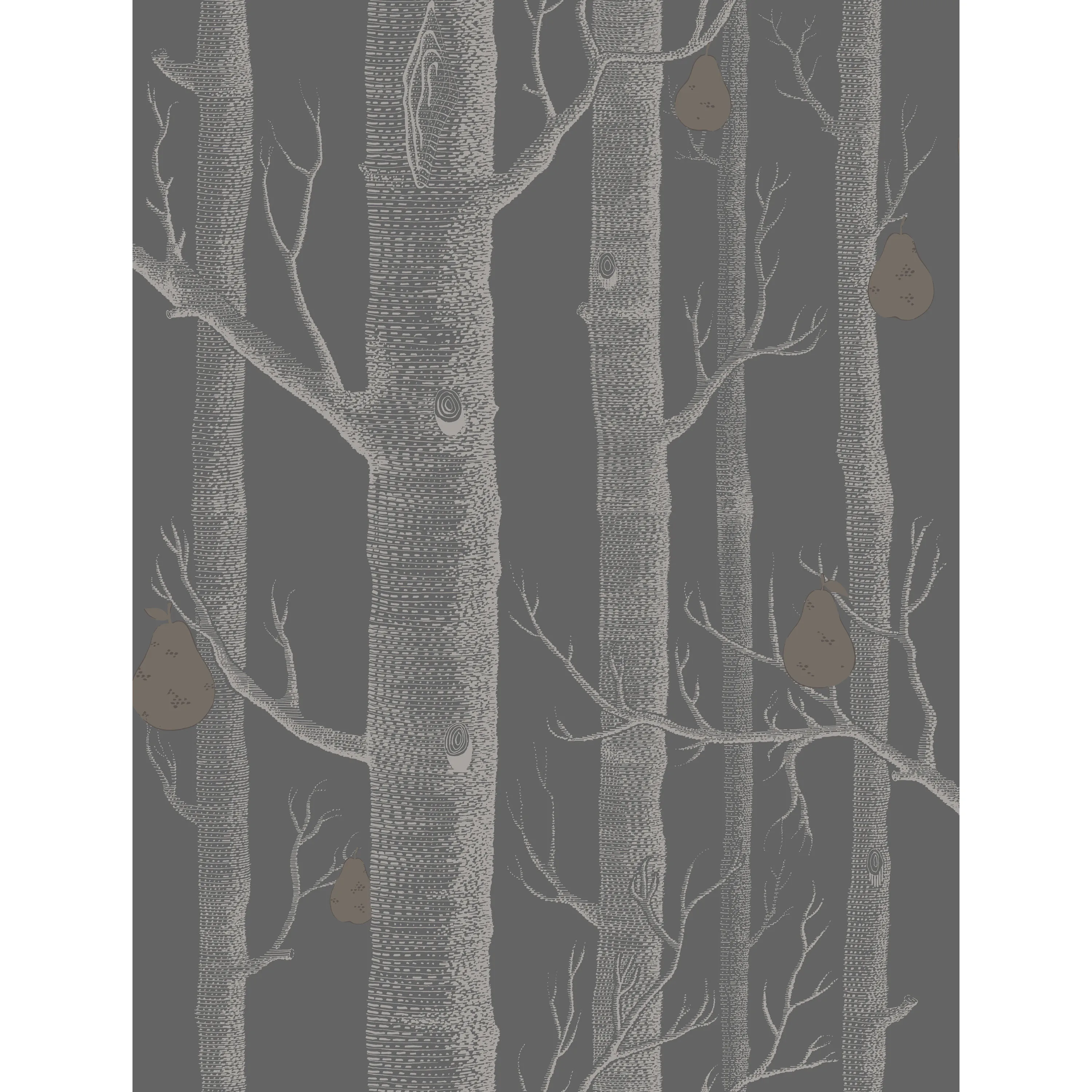 Cole & Son Woods & Pears in Gilver/Black (95/5031.CS.0)