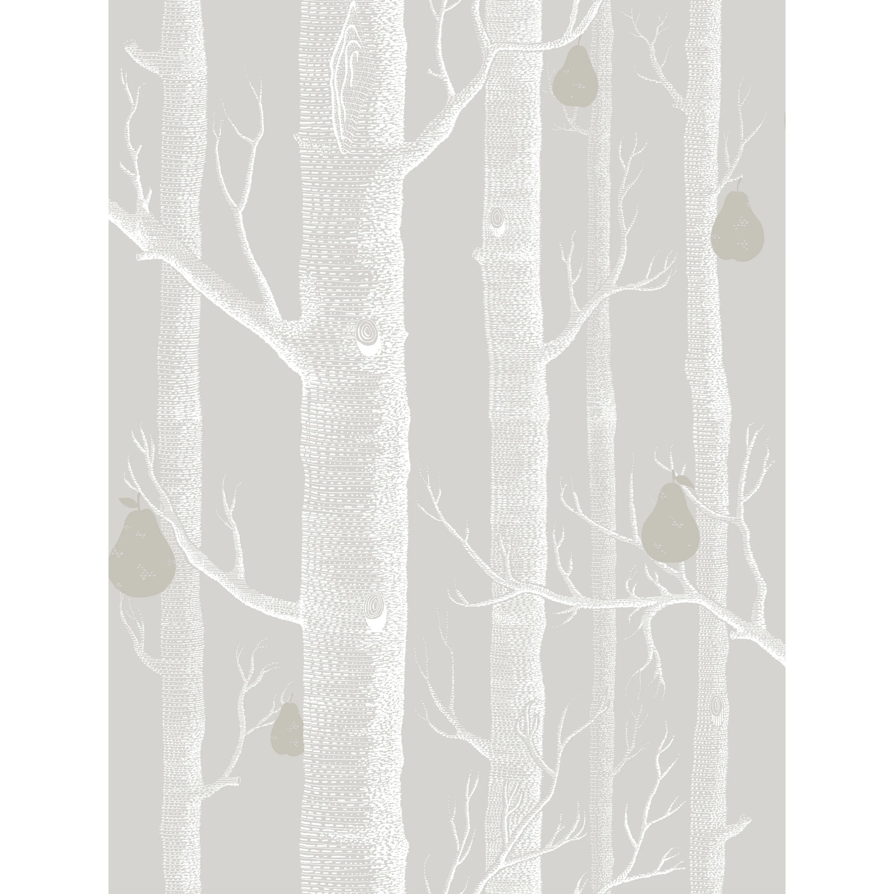Cole & Son Woods & Pears in Grey/Wht/Slvr (95/5029.CS.0)