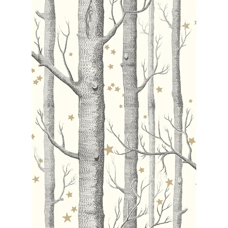 Cole & Son Woods & Stars in Black/White (103/11050.CS.0)