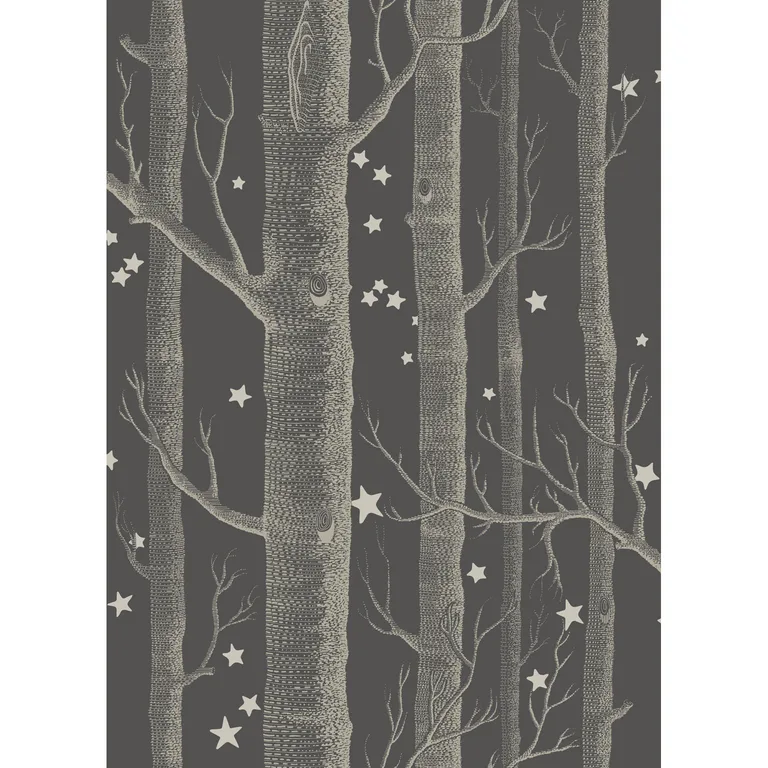 Cole & Son Woods & Stars in Charcoal (103/11053.CS.0)
