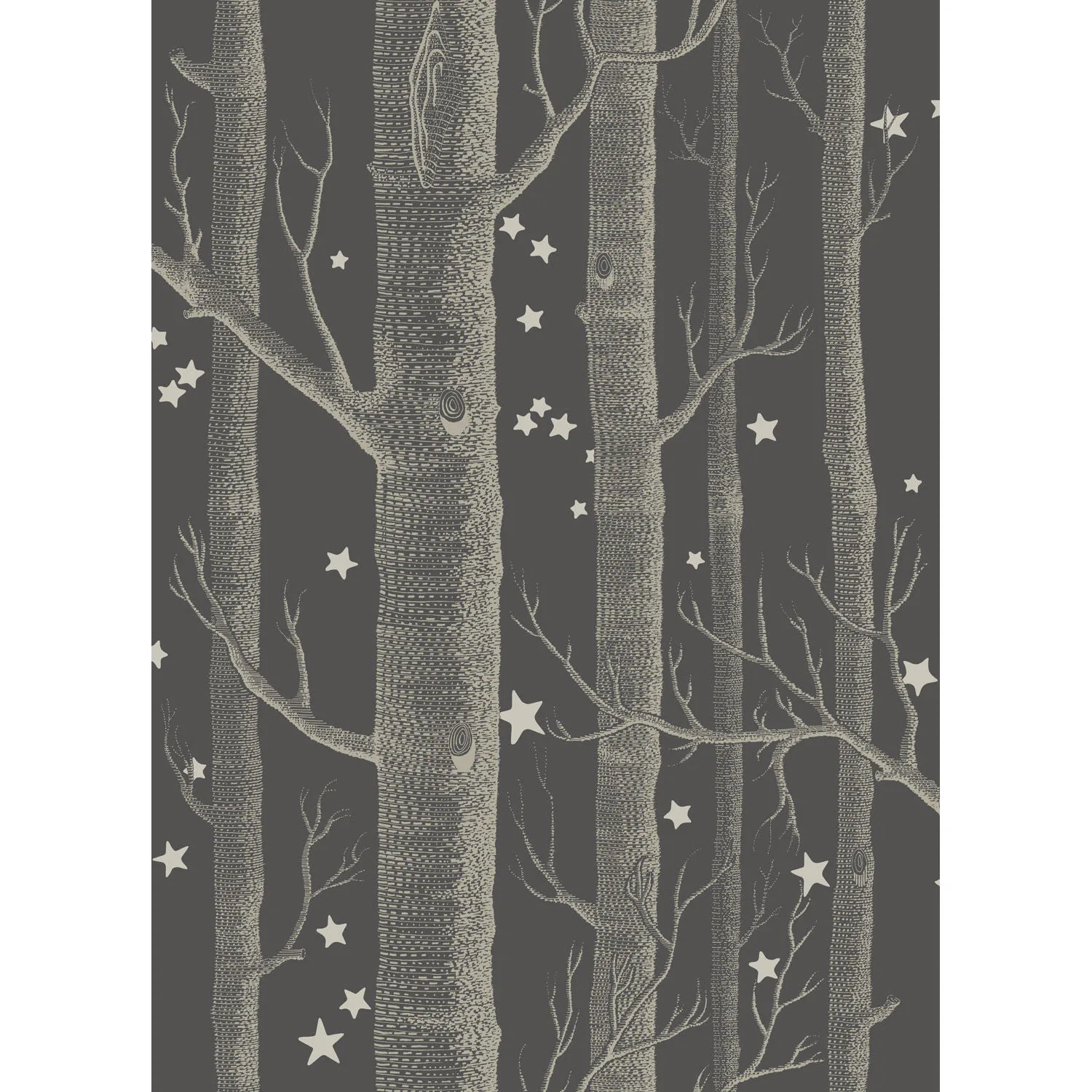 Cole & Son Woods & Stars in Charcoal (103/11053.CS.0)