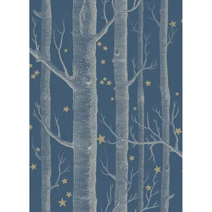 Cole & Son Woods & Stars in Midnight (103/11052.CS.0)