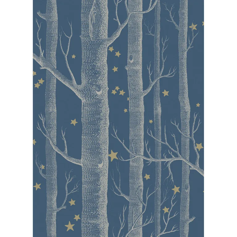 Cole & Son Woods & Stars in Midnight (103/11052.CS.0)
