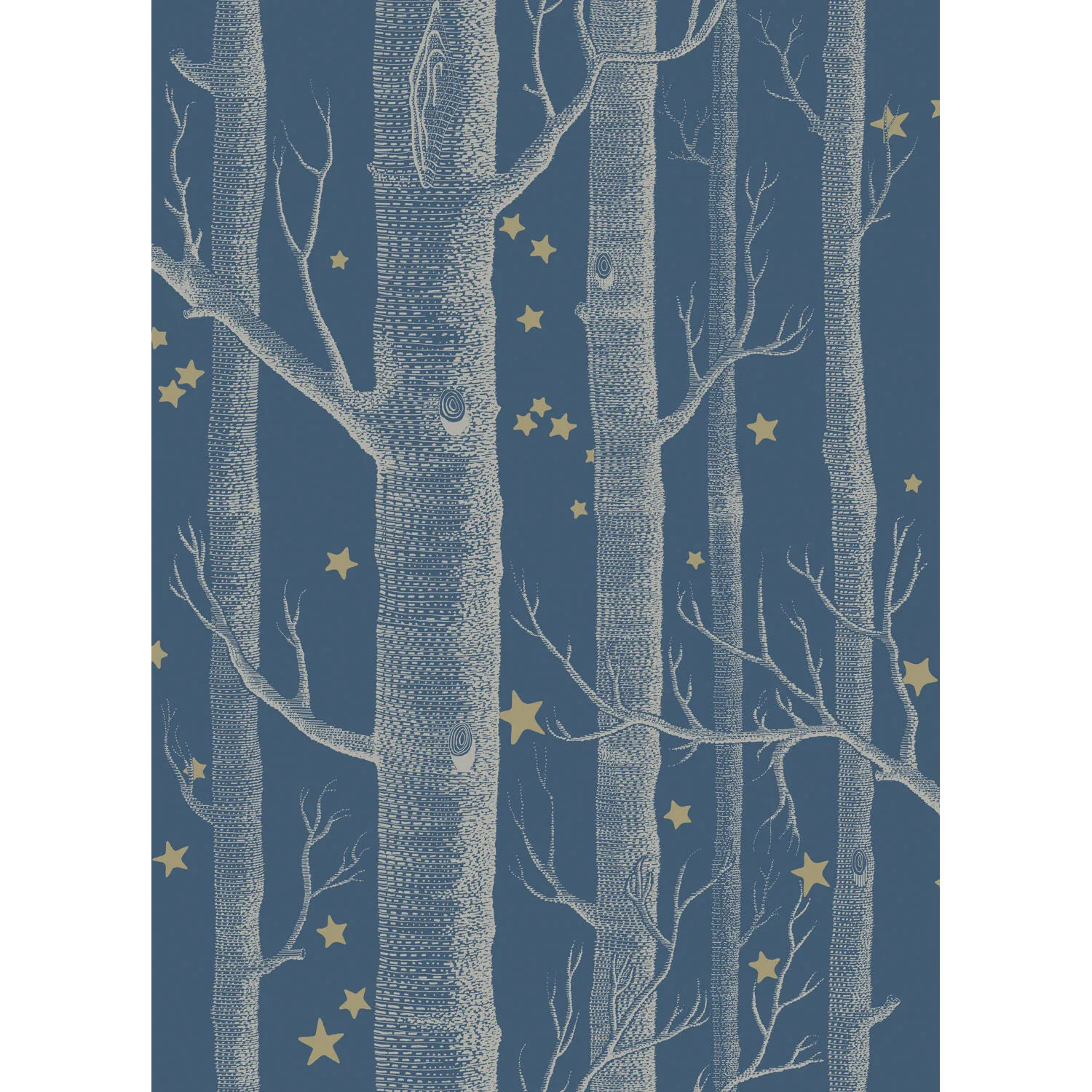 Cole & Son Woods & Stars in Midnight (103/11052.CS.0)