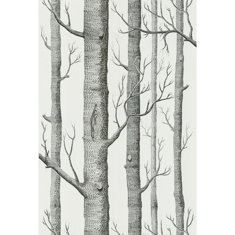 Cole & Son Woods in Onyx/White (69/12147.CS.0)