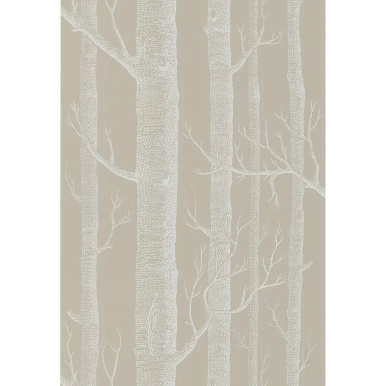 Cole & Son Woods in White/Taupe (69/12149.CS.0)