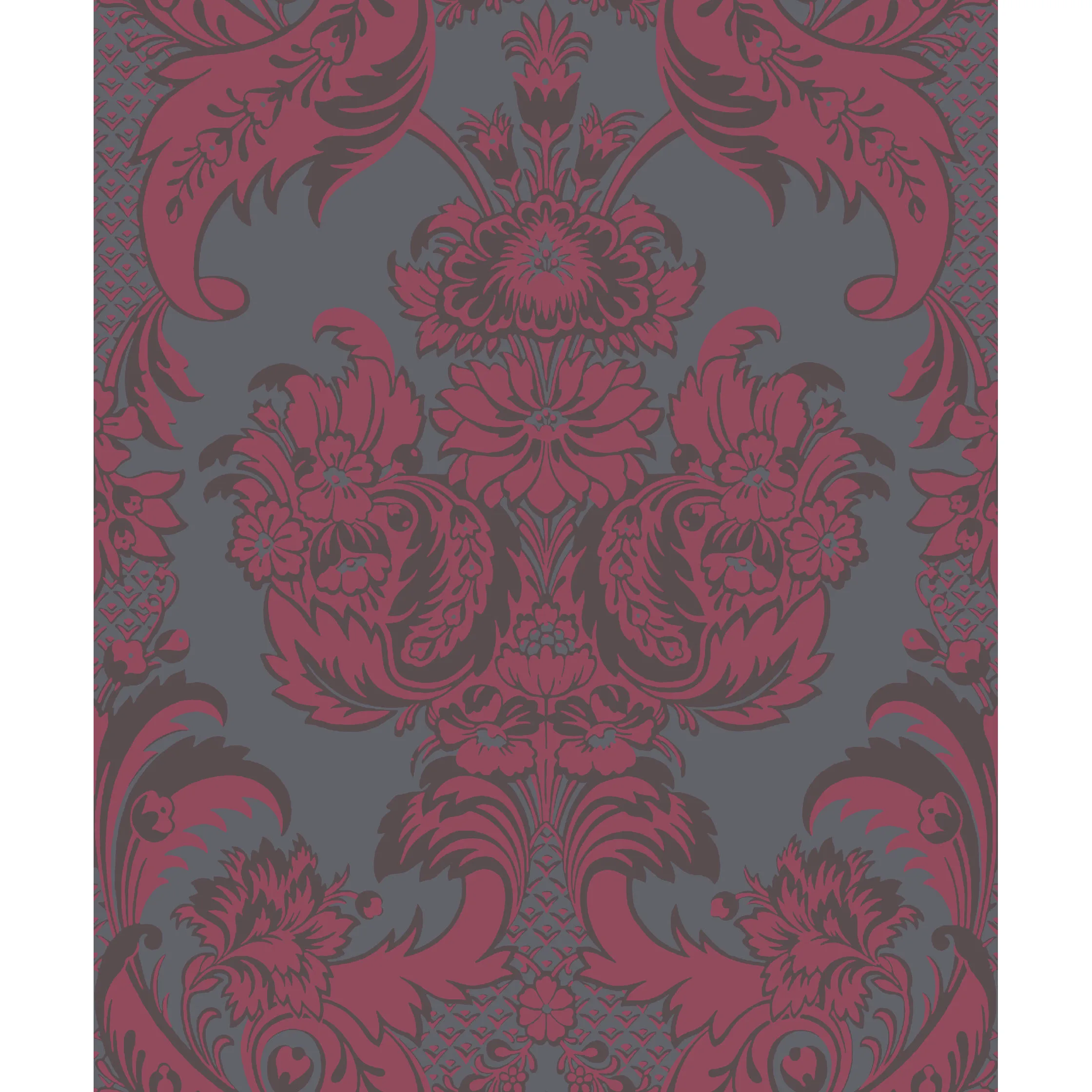 Cole & Son Wyndham in Red and Slate (94/3018.CS.0)