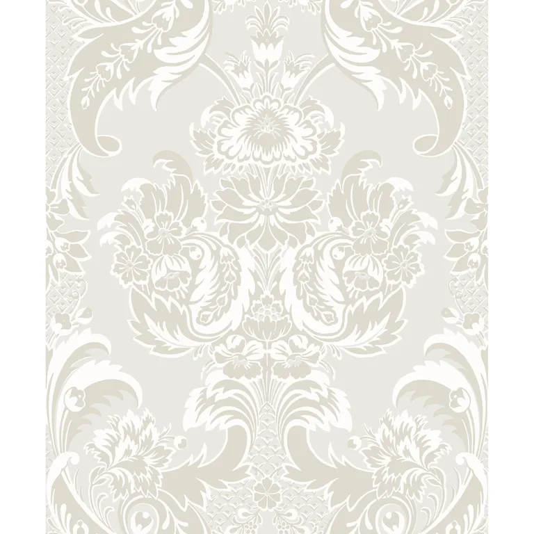 Cole & Son Wyndham in White and Pearl (94/3015.CS.0)