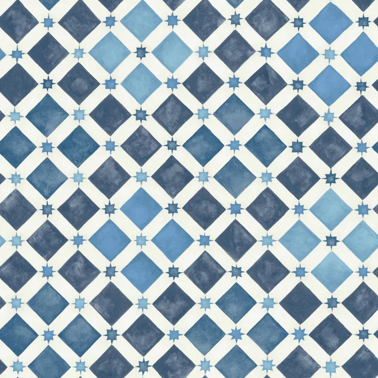 Cole & Son Zellige in China Blue & White (113/11032.CS.0)