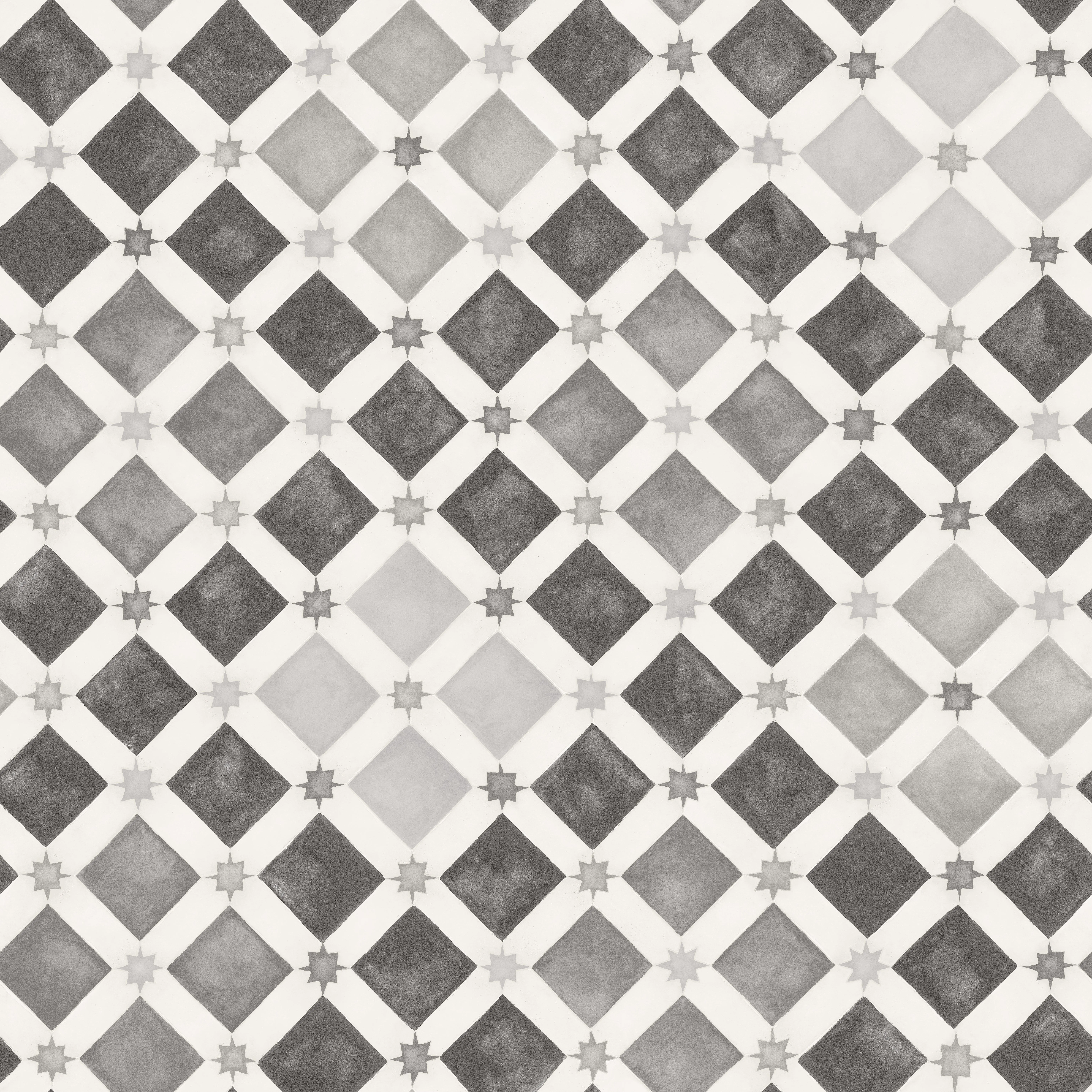 Cole & Son Zellige in Soot & Snow (113/11035.CS.0)