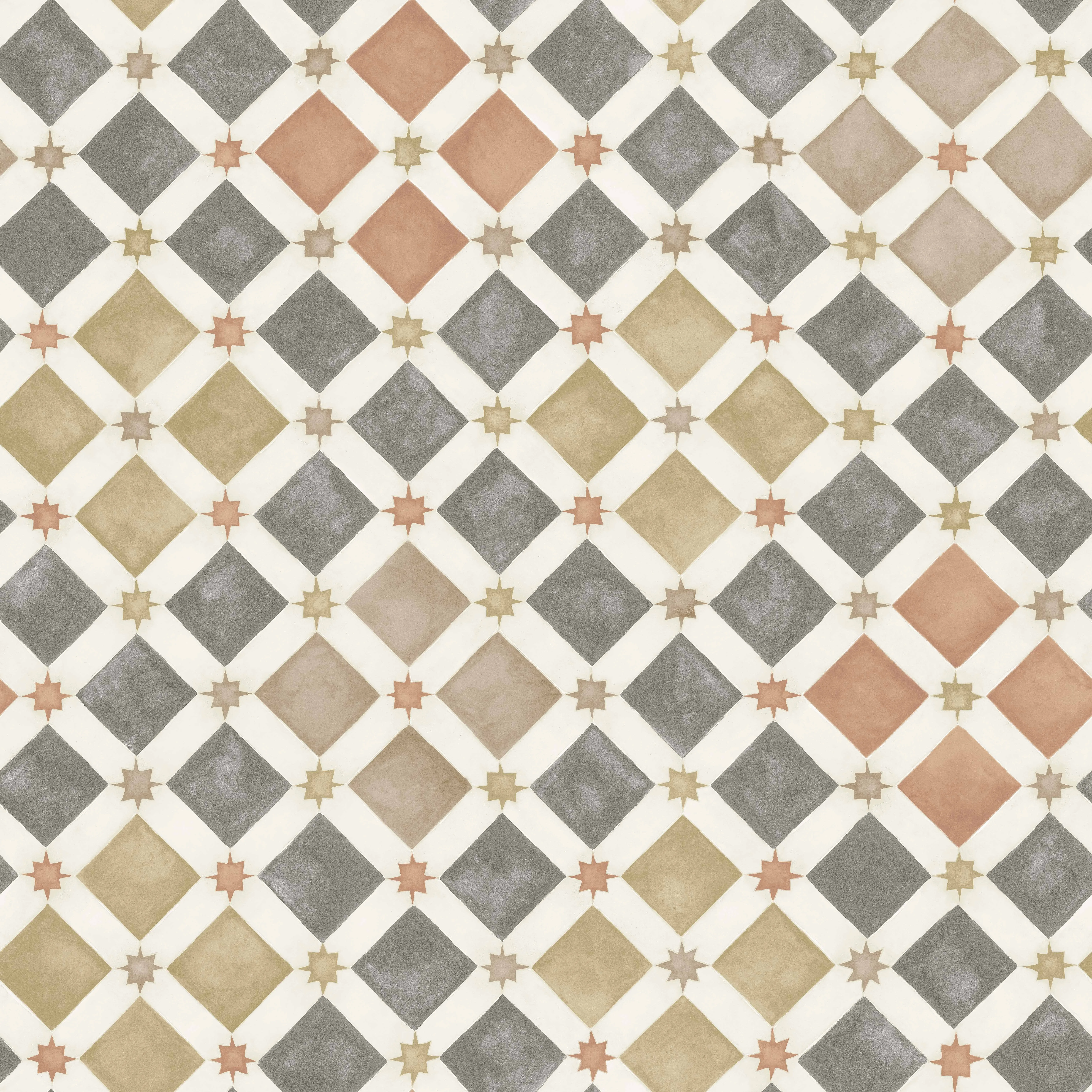 Cole & Son Zellige in Spice & Charcoal (113/11034.CS.0)