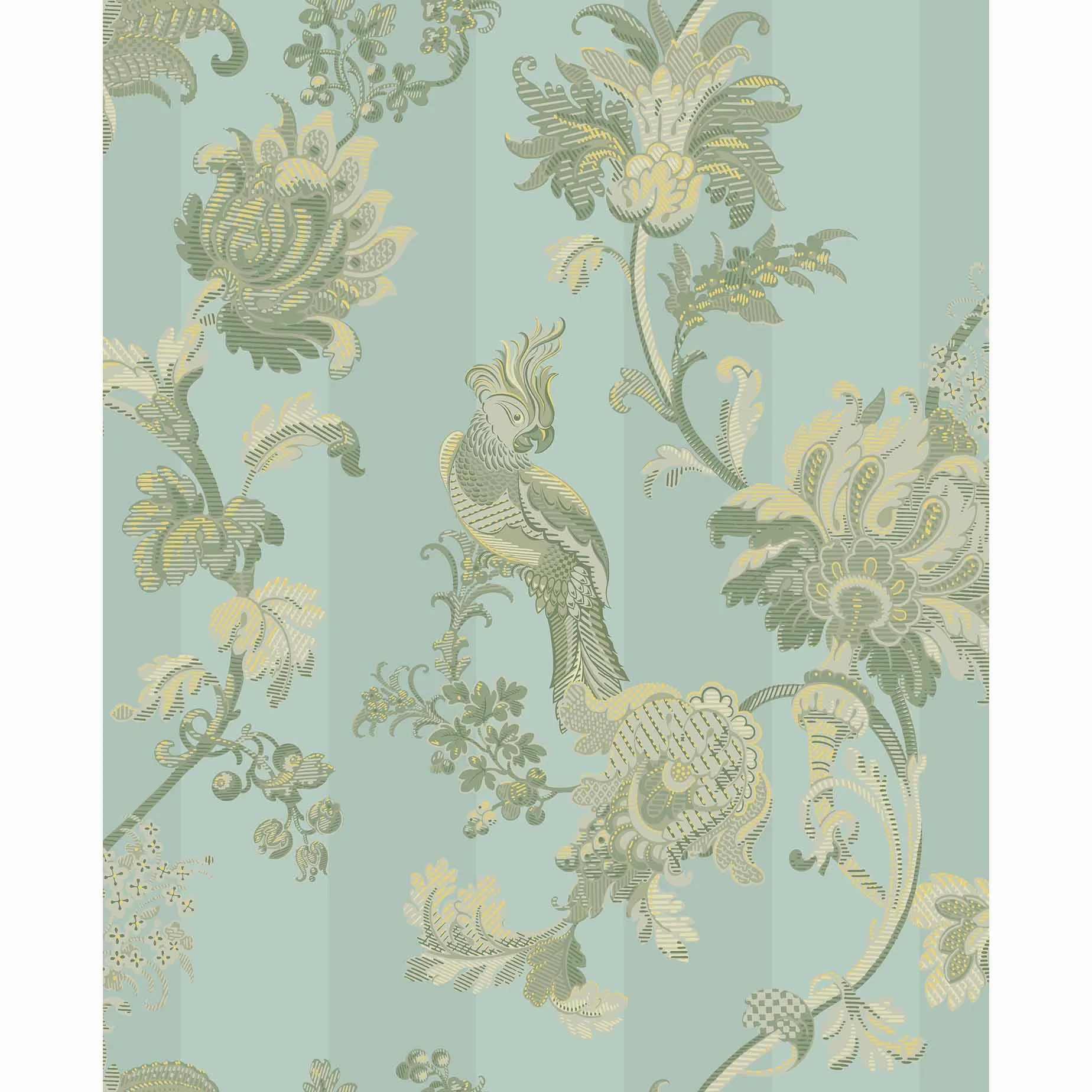 Cole & Son Zerzura in Duck Egg & Olive (113/8020.CS.0)