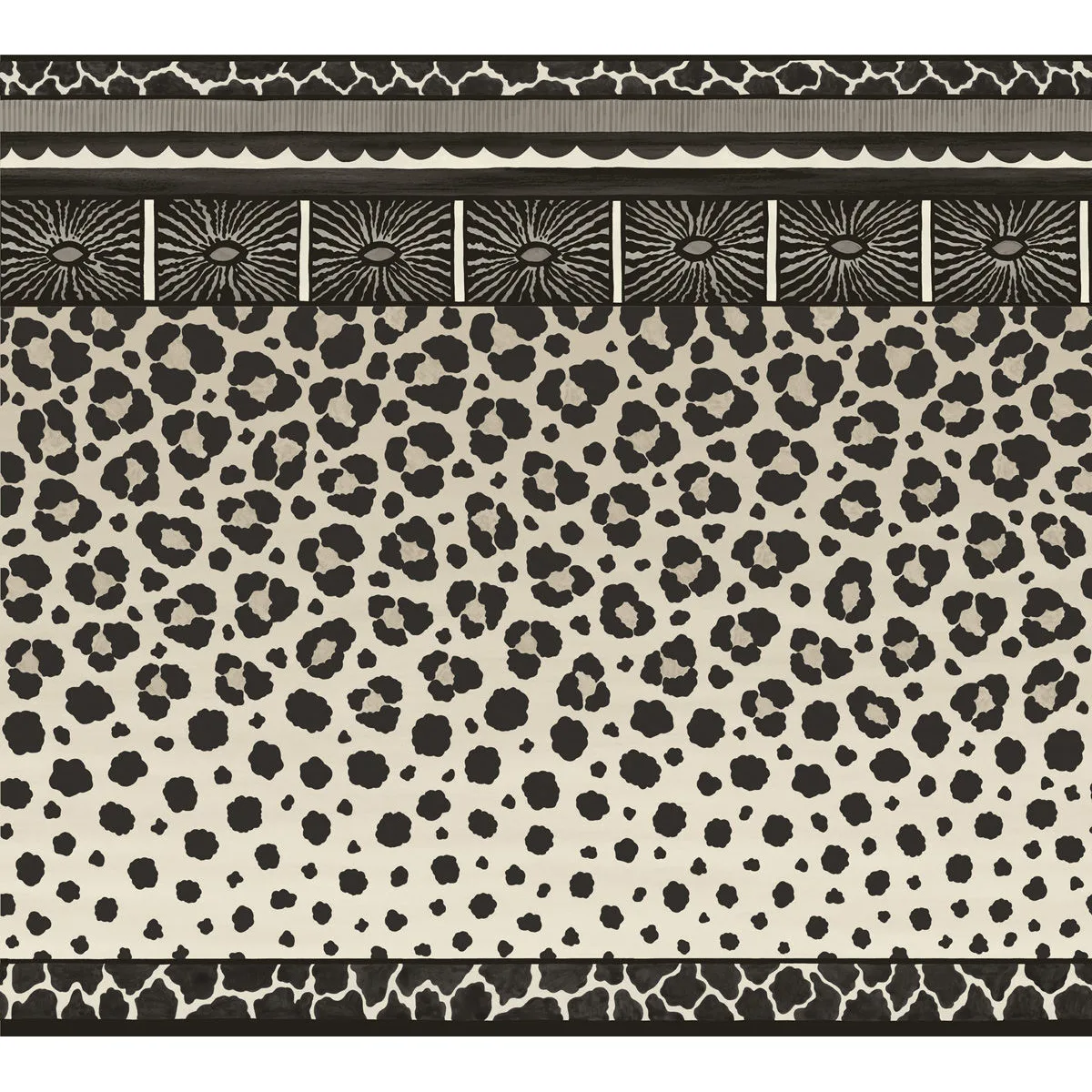 Cole & Son Zulu Border in Black & White (109/13061.CS.0)