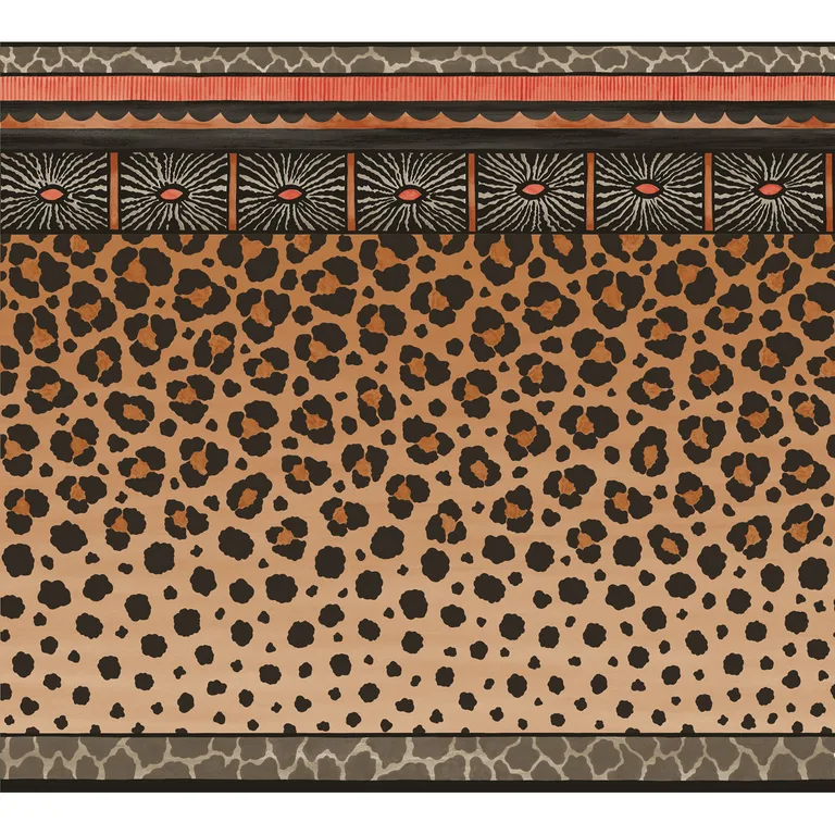 Cole & Son Zulu Border in Red & Brown (109/13060.CS.0)