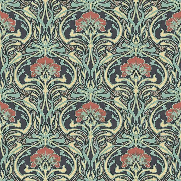 Crown Donovan wallpaper, color Moss, SKU M1196