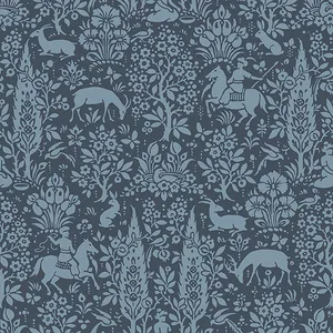 Crown Sherwood wallpaper, color Dark Blue, SKU M1169