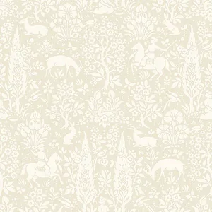 Crown Sherwood wallpaper, color Cream, SKU M1165