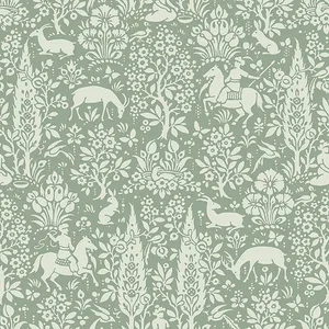 Crown Sherwood wallpaper, color Sage, SKU M1167