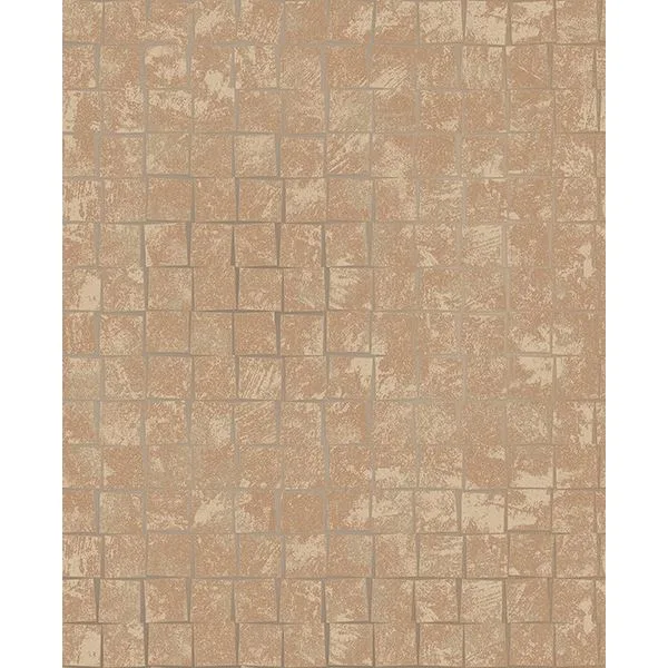 Decorline Cubist wallpaper, color Copper, SKU 2683-23004