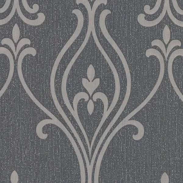 Decorline Luca wallpaper, color Charcoal, SKU 2603-20923