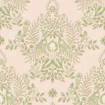 Erin & Ben Cottontail Toile - Pink & Chartreuse Wallpaper | Buy Online Erin & Ben Cottontail Toile wallpaper, color Pink & Chartreuse, SKU PSW1432RL
