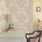 Erin & Ben Cottontail Toile - Pink & Chartreuse Wallpaper | Buy Online Erin & Ben Cottontail Toile wallpaper, color Pink & Chartreuse, SKU PSW1432RL
