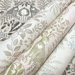 Erin & Ben Cottontail Toile - Pink & Chartreuse Wallpaper | Buy Online Erin & Ben Cottontail Toile wallpaper, color Pink & Chartreuse, SKU PSW1432RL