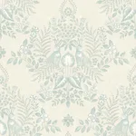 Erin & Ben Cottontail Toile - Vintage Duck Egg Wallpaper | Buy Online Erin & Ben Cottontail Toile wallpaper, color Vintage Duck Egg, SKU PSW1435RL