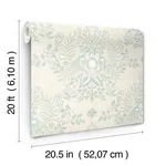 Erin & Ben Cottontail Toile - Vintage Duck Egg Wallpaper | Buy Online Erin & Ben Cottontail Toile wallpaper, color Vintage Duck Egg, SKU PSW1435RL