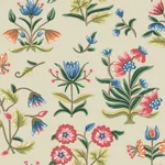 Erin & Ben Heirloom Floral - Taupe & Multi Wallpaper | Buy Online Erin & Ben Heirloom Floral wallpaper, color Taupe & Multi, SKU PSW1447RL