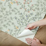 Erin & Ben Lemon Grove - Vintage Duck Egg Wallpaper | Buy Online Erin & Ben Lemon Grove wallpaper, color Vintage Duck Egg, SKU PSW1453RL