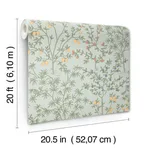 Erin & Ben Lemon Grove - Vintage Duck Egg Wallpaper | Buy Online Erin & Ben Lemon Grove wallpaper, color Vintage Duck Egg, SKU PSW1453RL