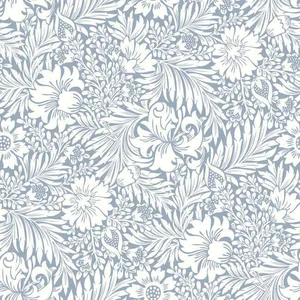 Erin & Ben Modern Acanthus wallpaper, color Wedgewood Blue, SKU PSW1443RL