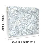 Erin & Ben Modern Acanthus - Wedgewood Blue Wallpaper | Buy Online Erin & Ben Modern Acanthus wallpaper, color Wedgewood Blue, SKU PSW1443RL
