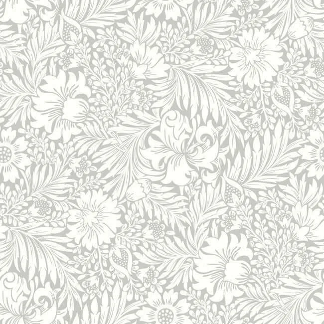 Erin & Ben Modern Acanthus wallpaper, color Mist, SKU PSW1444RL