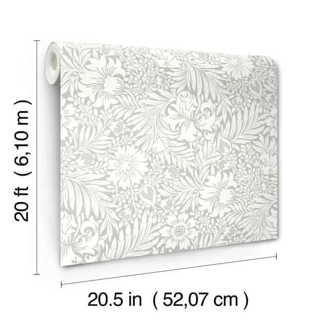 Erin & Ben Modern Acanthus wallpaper, color Mist, SKU PSW1444RL